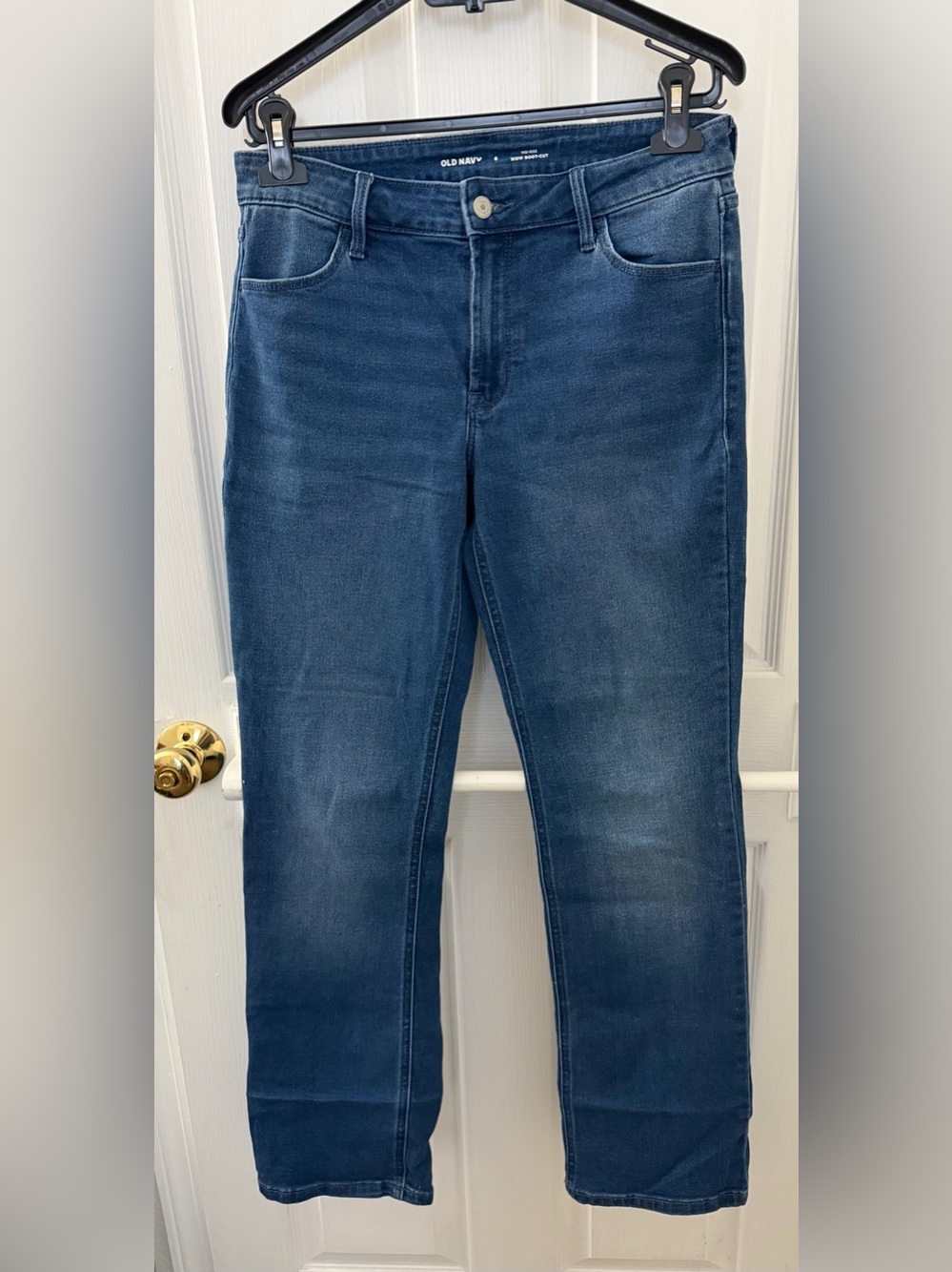 Old Navy Mid-Rise Wow Boot-Cut Jeans in Blue Denim
